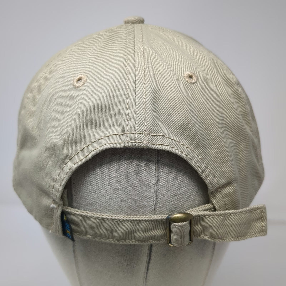 NCAA CWS College World Series Beige One Size Cap Slideback Embroidered Hat Logo