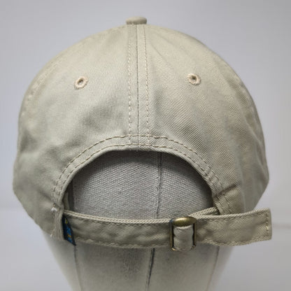 NCAA CWS College World Series Beige One Size Cap Slideback Embroidered Hat Logo