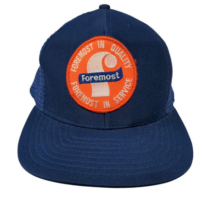 Foremost In Quality Foremost In Service Trucker Hat Blue OSFA Universal Pro Cap