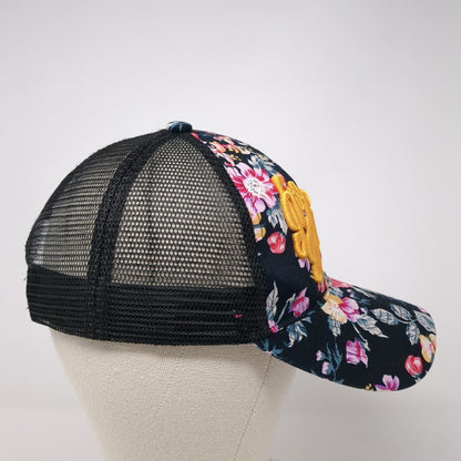 Dio Vallarta Mex Snapback Trucker Hat Multicolor OS Adjustable Mesh Back Floral
