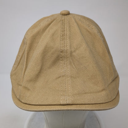 Voboom Newsboy Cap Brown One Size Stretch Lightweight Vented Holes Blank