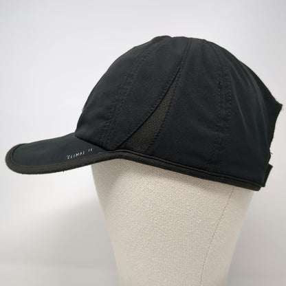 Adidas Baseball Cap Black One Size Climalite Performance Running Slideback Hat