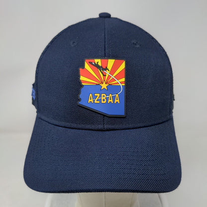 AZBAA Patch Snapback Mesh Back Trucker Hat Blue One Size Branded Bills