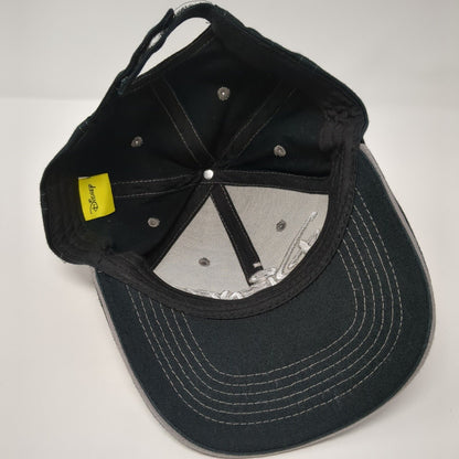 Disney Strapback Hat Black One Size Adjustable Embroidered 6 Panel