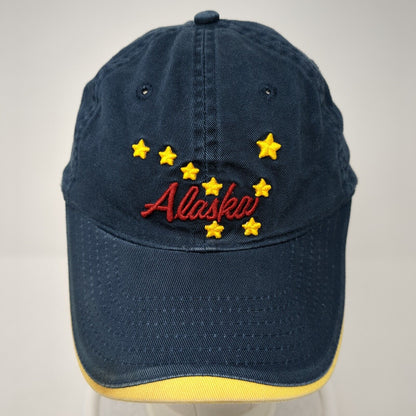 Alaska Stars Slideback Hat Blue One Size Adjustable Embroidered 6 Panel