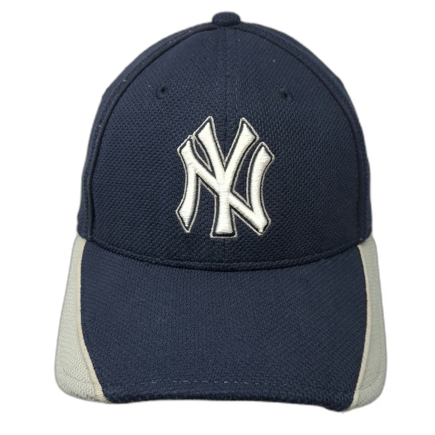 New Era New York Yankees MLB Baseball Cap Blue M Diamond Era Fitted Stretch Hat