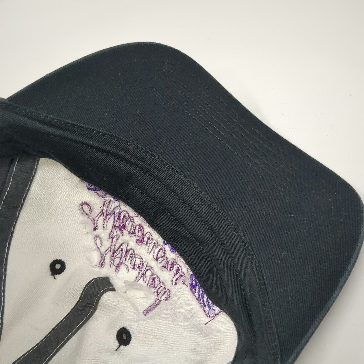 Richardson Baseball Cap Gray White Purple L Wicked Warriors East Greenwich Hat