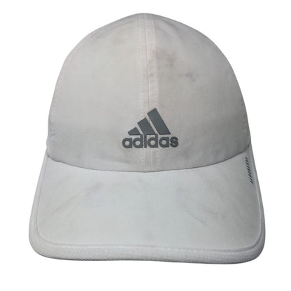 Adidas Aeroready Strapback Hat White OSFA Adjustable Breathable 6 Panel