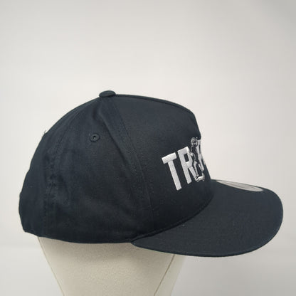 Trippin Snapback Hat Black One Size Adjustable Embroidered Yupoong