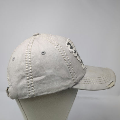 KBETHOS 5 Panel Gray One Size Skull Headdress Contrast Stitching Slideback Hat