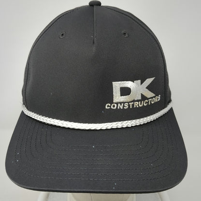 Richardson 5 Panel Gray One Size Snapback Rope Hat DK Constructors Logo