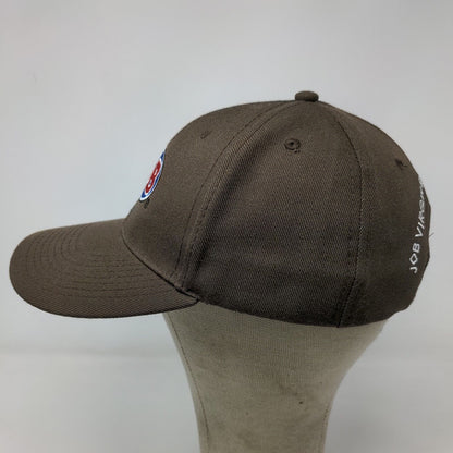 Job Men's Strapback Hat Brown OSFA Embroidered Virgin Rolling Papers Logo