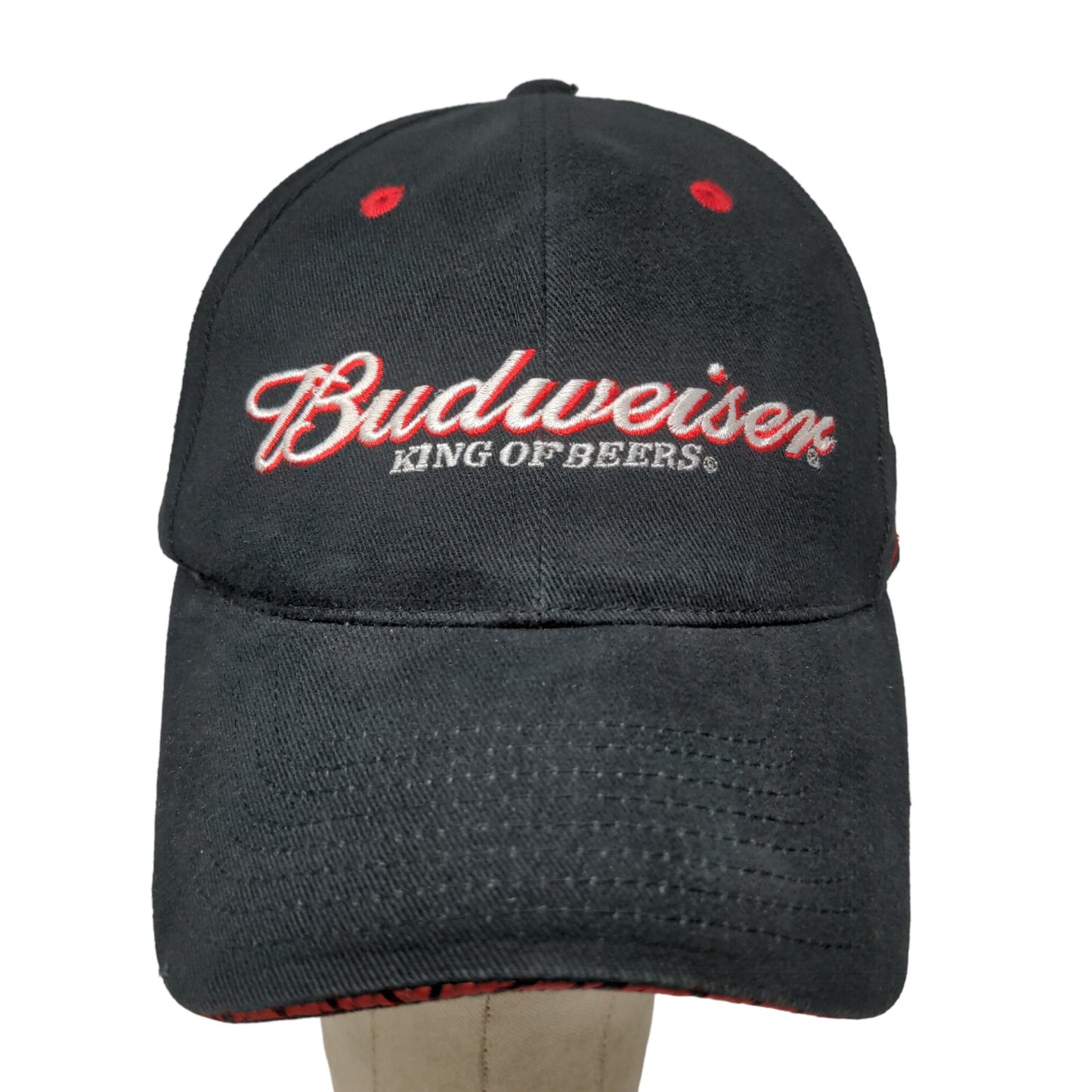 Chase Authentics Men's Strapback Hat Black Dale Earnhardt Jr Budweiser #8 Logo