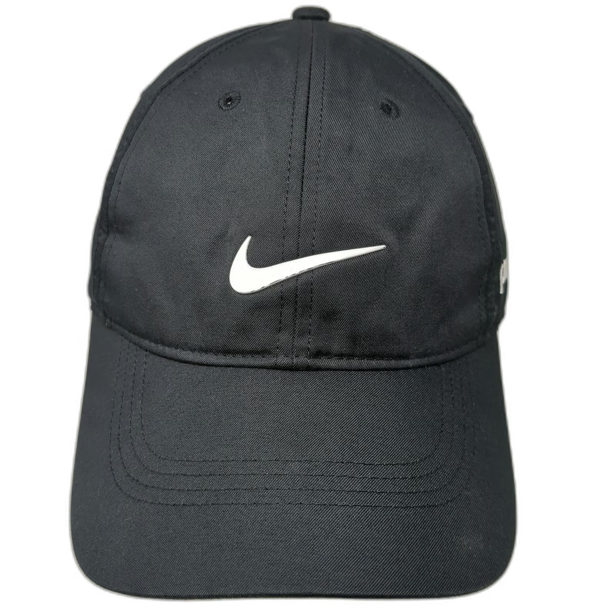 Nike Baseball Cap Black One Size Proofpoint Swoosh Dri-Fit Strapback Hat