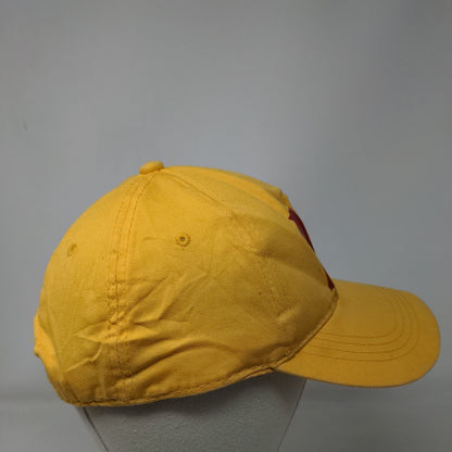 Letter M Snapback Hat Yellow Adult Adjustable Vent Holes Outdoor Cap