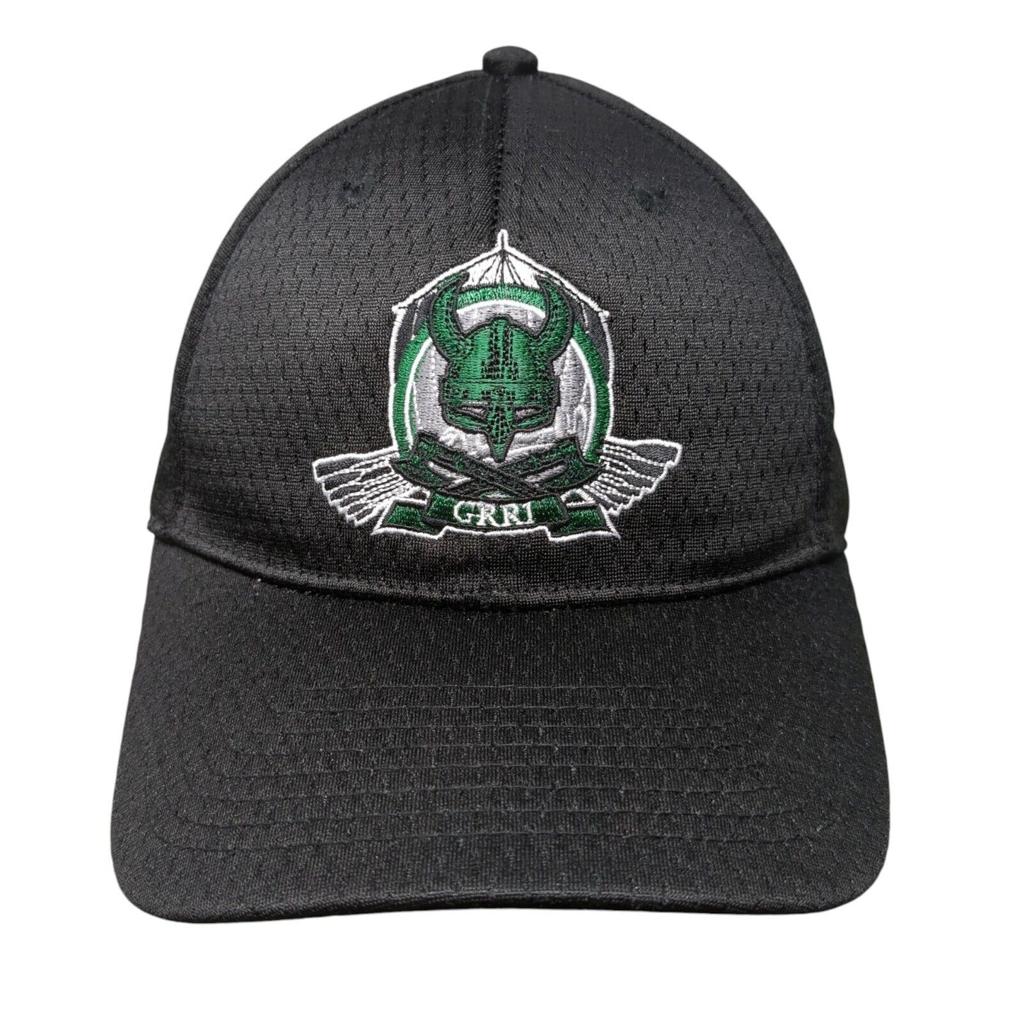 GRR1 Vikings Row As One Strapback Hat Black OSFM Embroidered 6 Panel