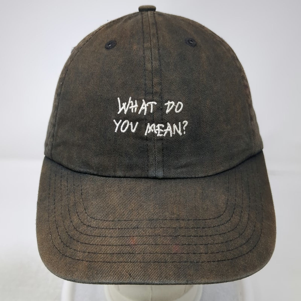 Justin Bieber What Do You Mean? Hat Black One Size Baseball Cap Slideback Logo