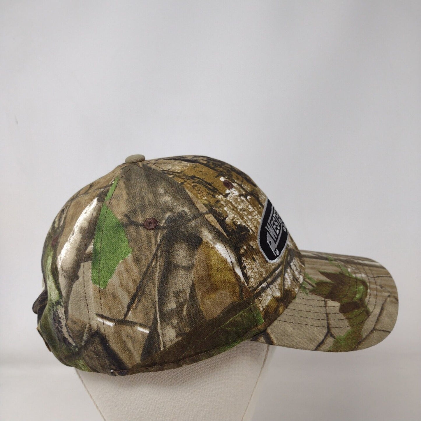 Western Trailers Strapback Hat Camouflage OS Adjustable Embroidered 6 Panel