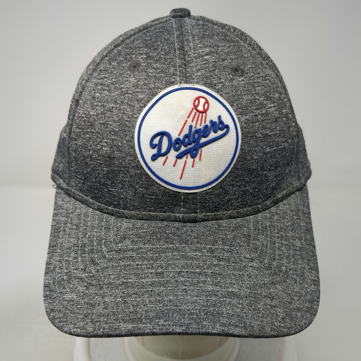 New Era Los Angeles Dodgers MLB Baseball Cap Gray L 39THIRTY Stretch Fit Hat