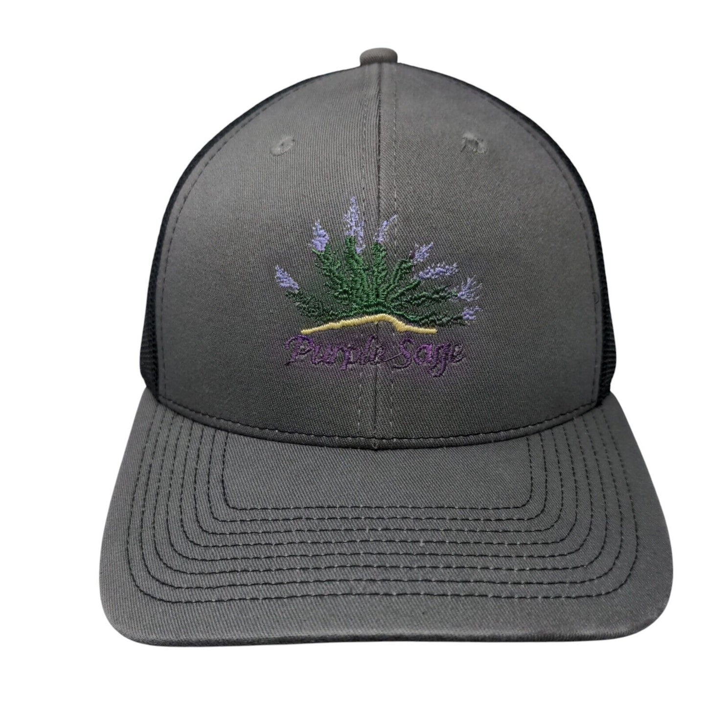 Purple Sage Adult Snapback Trucker Hat Gray One Size Mesh Back Outdoor Cap