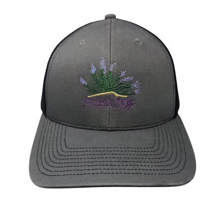 Purple Sage Adult Snapback Trucker Hat Gray One Size Mesh Back Outdoor Cap