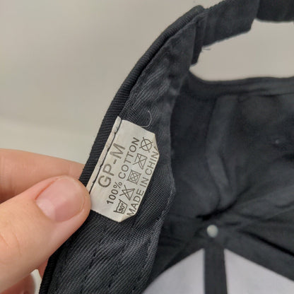 Not Really Slideback Hat Black One Size Adjustable 6 Panel Vent Holes