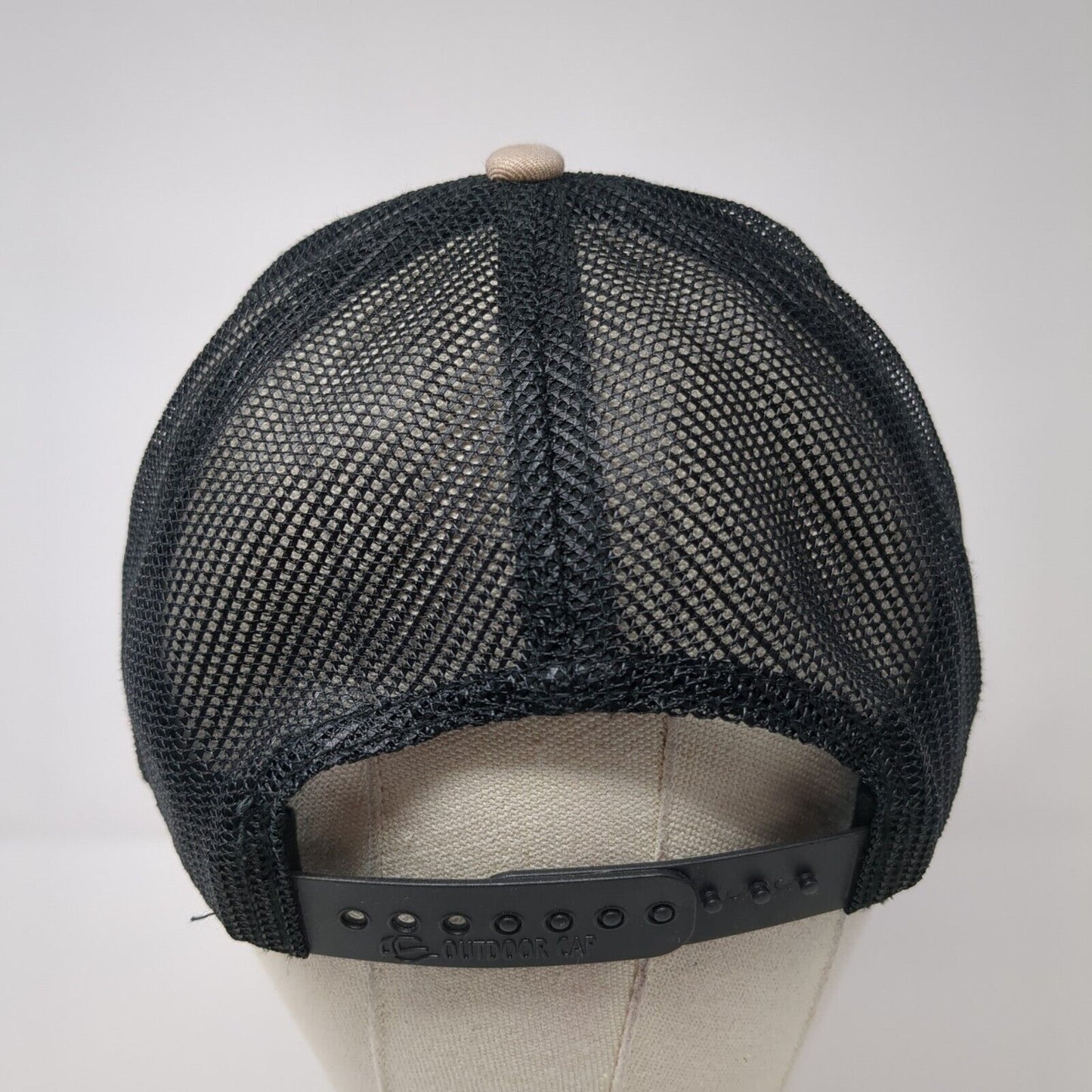 Fully Promoted Snapback Trucker Hat Tan One Size Mesh Back Outdoor Cap