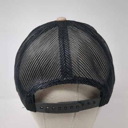 Fully Promoted Snapback Trucker Hat Tan One Size Mesh Back Outdoor Cap