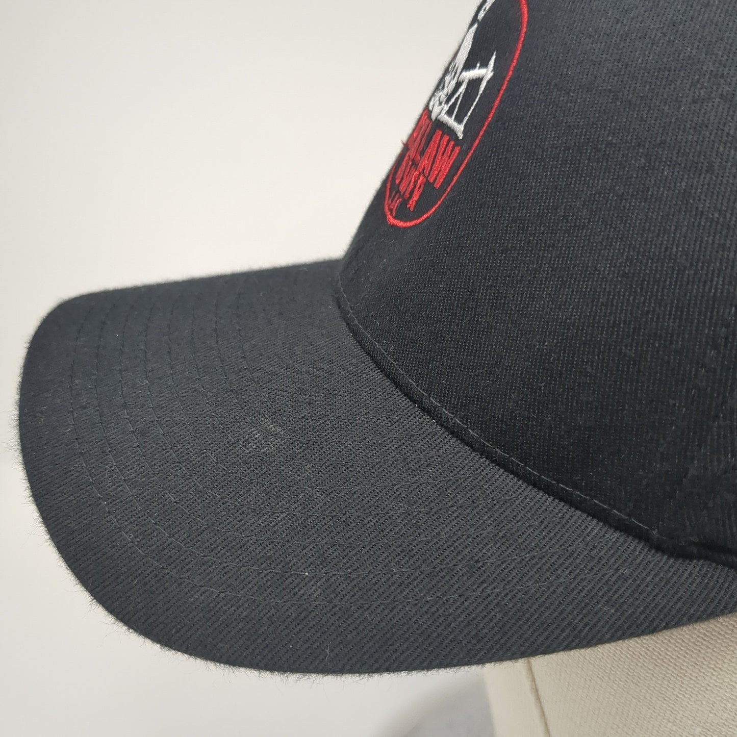 Reklaw Power LLC Fitted Hat Black XL Flexfit Stretch Embroidered Yupoong