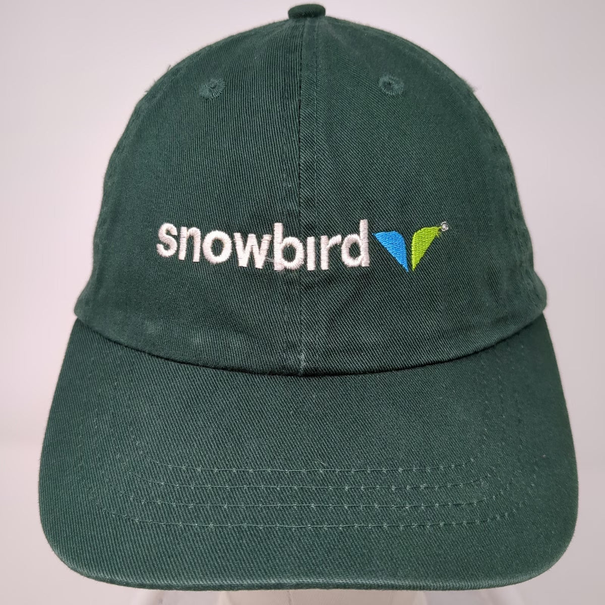 Port & Company Baseball Cap Green One Size Snowbird Ski Resort Strapback Hat