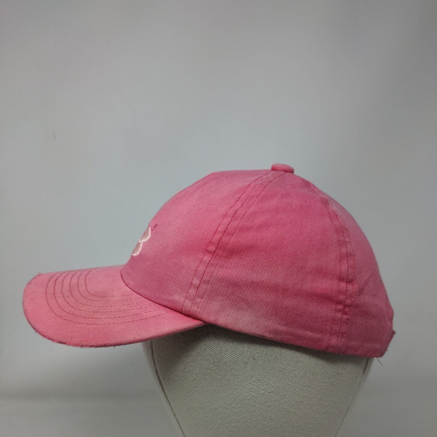 Under Armour Youth Slideback Hat Pink One Size Adjustable Embroidered 6 Panel