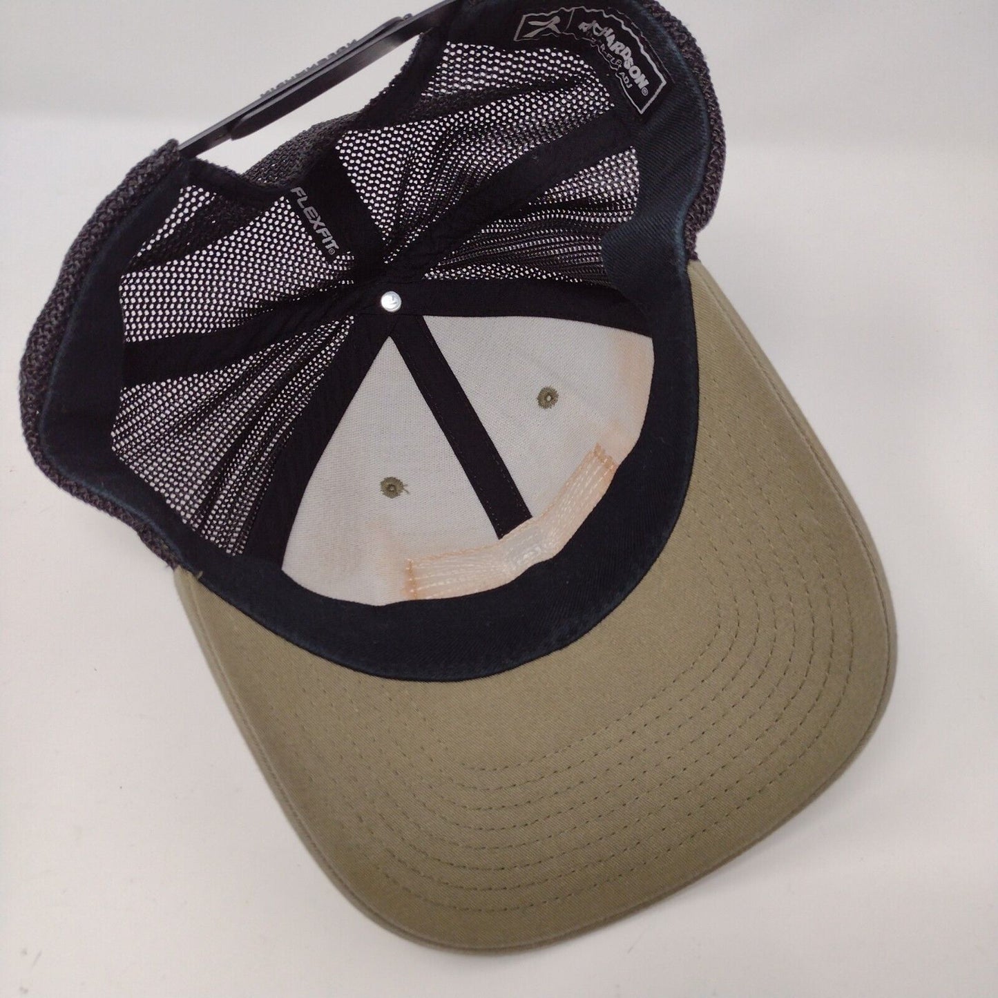 Idaho Angler Leather Patch Snapback Trucker Hat Multi OSFA Mesh Back