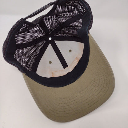 Idaho Angler Leather Patch Snapback Trucker Hat Multi OSFA Mesh Back