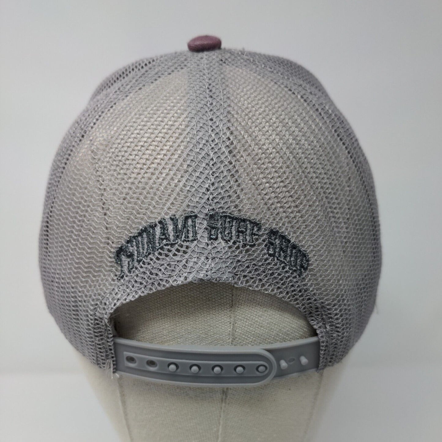 Salty Wave Snapback Trucker Hat Red OSFA Mesh Back Tsunami Surf Shop