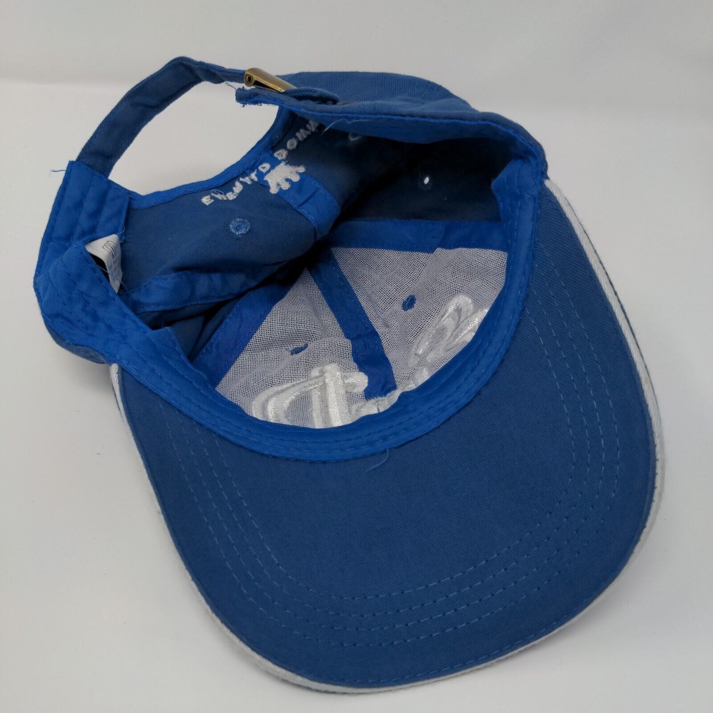 EmD Emerald Downs Slideback Hat Blue One Size Adjustable Embroidered 6 Panel