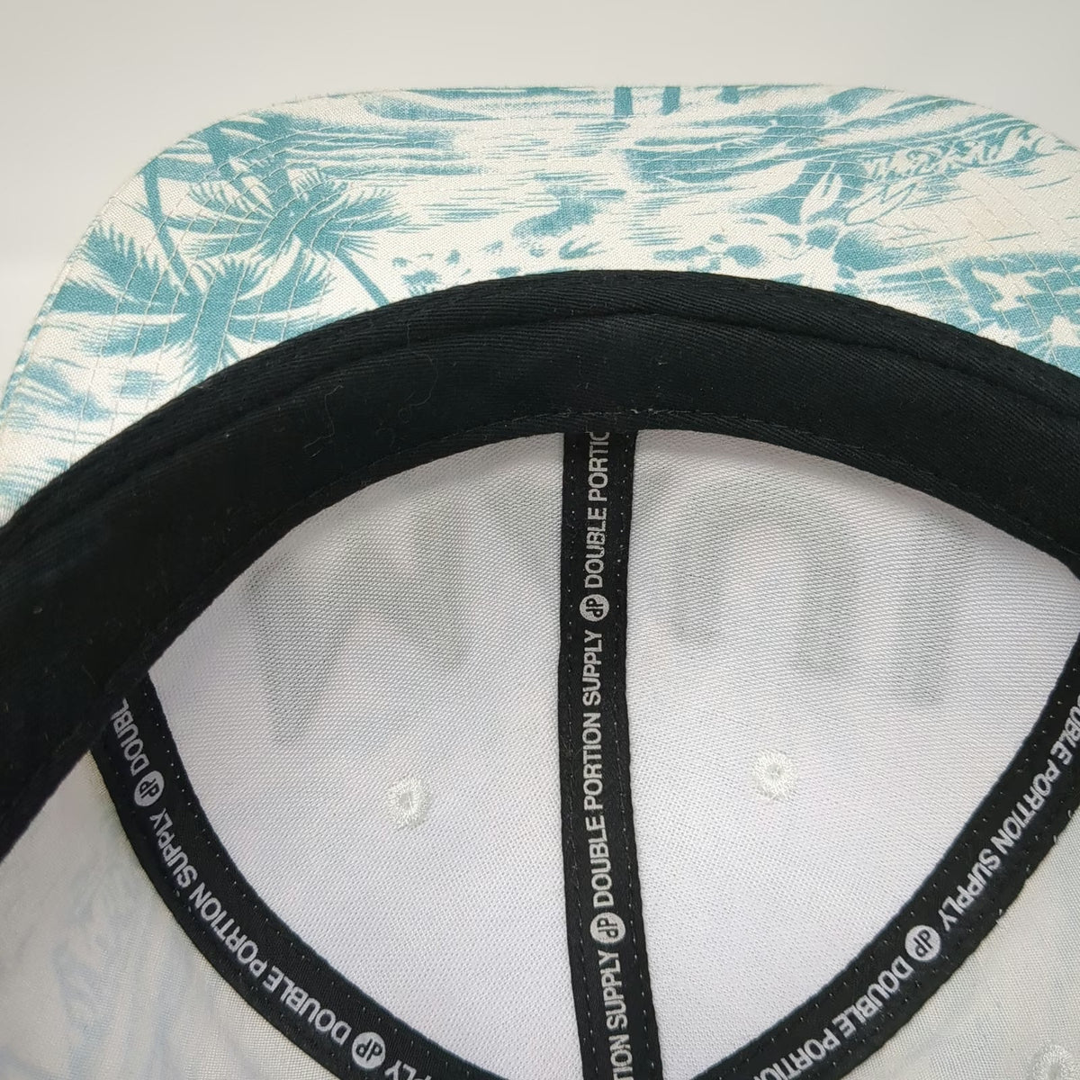 Double Portion Supply Maui Brewing Co Snapback White Green One Size Tropical Hat