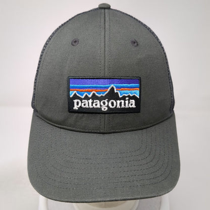 Patagonia Trucker Hat Gray One Size Mesh Back Snapback Fitz Roy Logo Patch