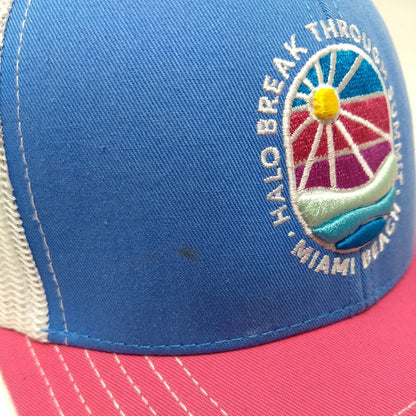 Halo Breakthrough Summit Miami Beach Snapback Trucker Hat Multi OSFM Otto