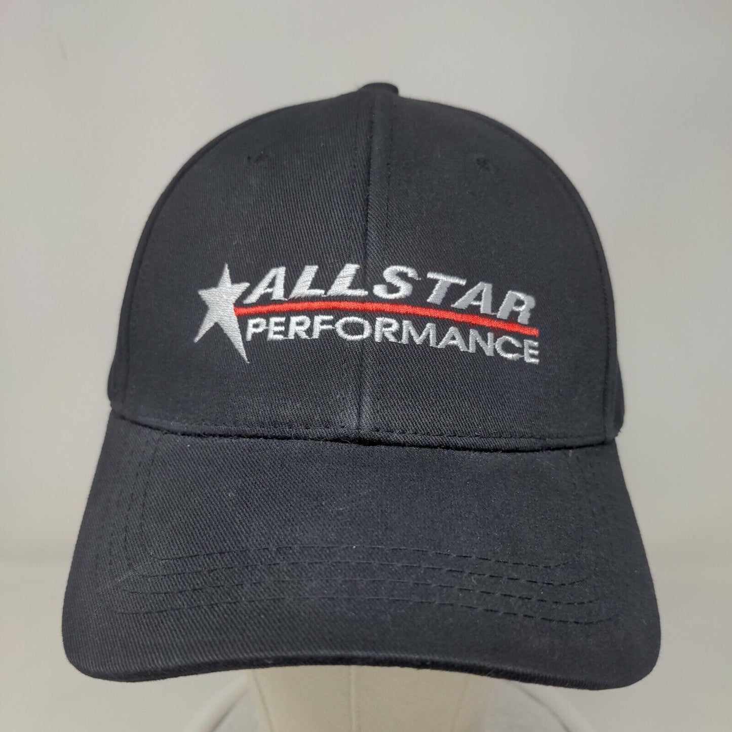 All Star Performance Strapback Hat One Size Black Embroidered Logo Martin