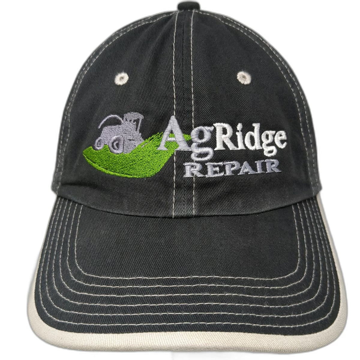 Port Authority Baseball Cap Black One Size AgRidge Repair Tractor Contrast Hat
