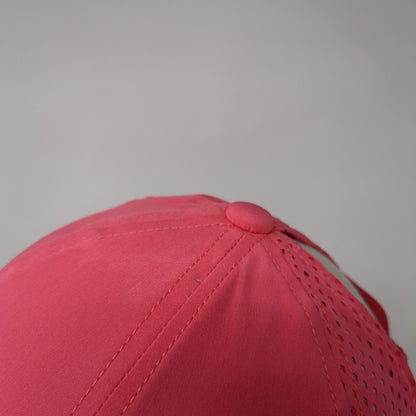 Apana Ponyback Strapback Hat Pink One Size Adjustable Breathable Mesh Blank