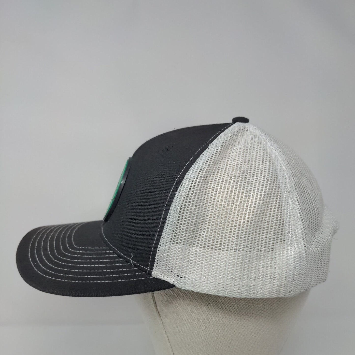 Richardson Snapback Trucker Hat Black OSFA Adjustable Mesh Back 6 Panel