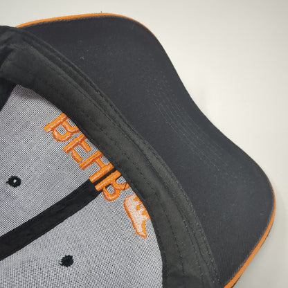 BEHR Strapback Hat Black One Size Adjustable Embroidered Logo Outdoor