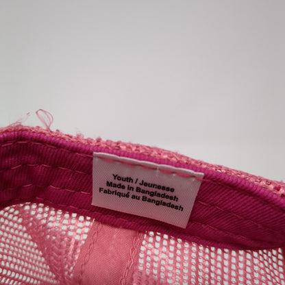 Cabela's Snapback Trucker Hat Pink Youth One Size Mesh Back Fishing