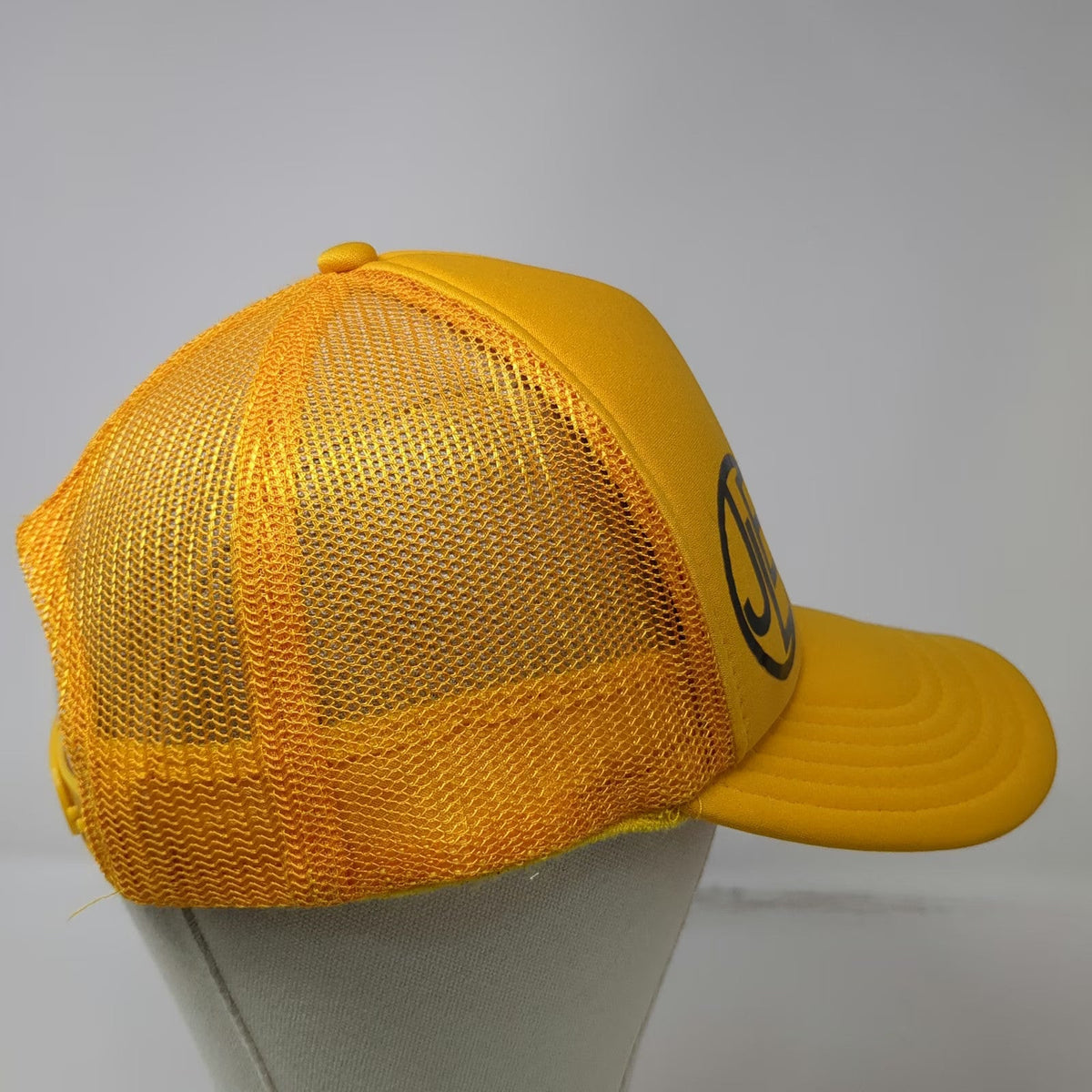 Otto Trucker Hat Yellow OSFM June Lake Brewing JLB Mesh Back Snapback Foam Front
