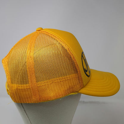 Otto Trucker Hat Yellow OSFM June Lake Brewing JLB Mesh Back Snapback Foam Front