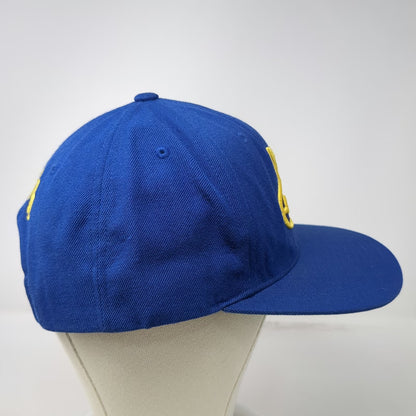 Yupoong Snapback Blue Hat One Size Unofish Logo Green Underbrim Acrylic Wool