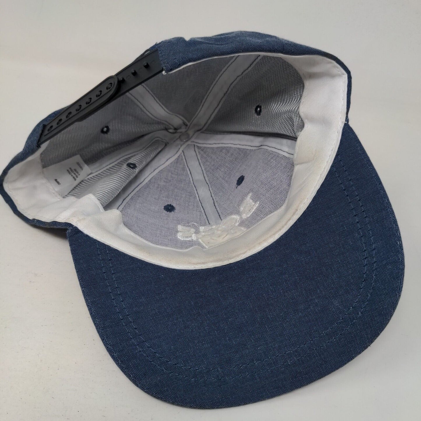 Boss Lady Snapback Hat Blue OSFM Adjustable Embroidered Vented Holes 6 Panel