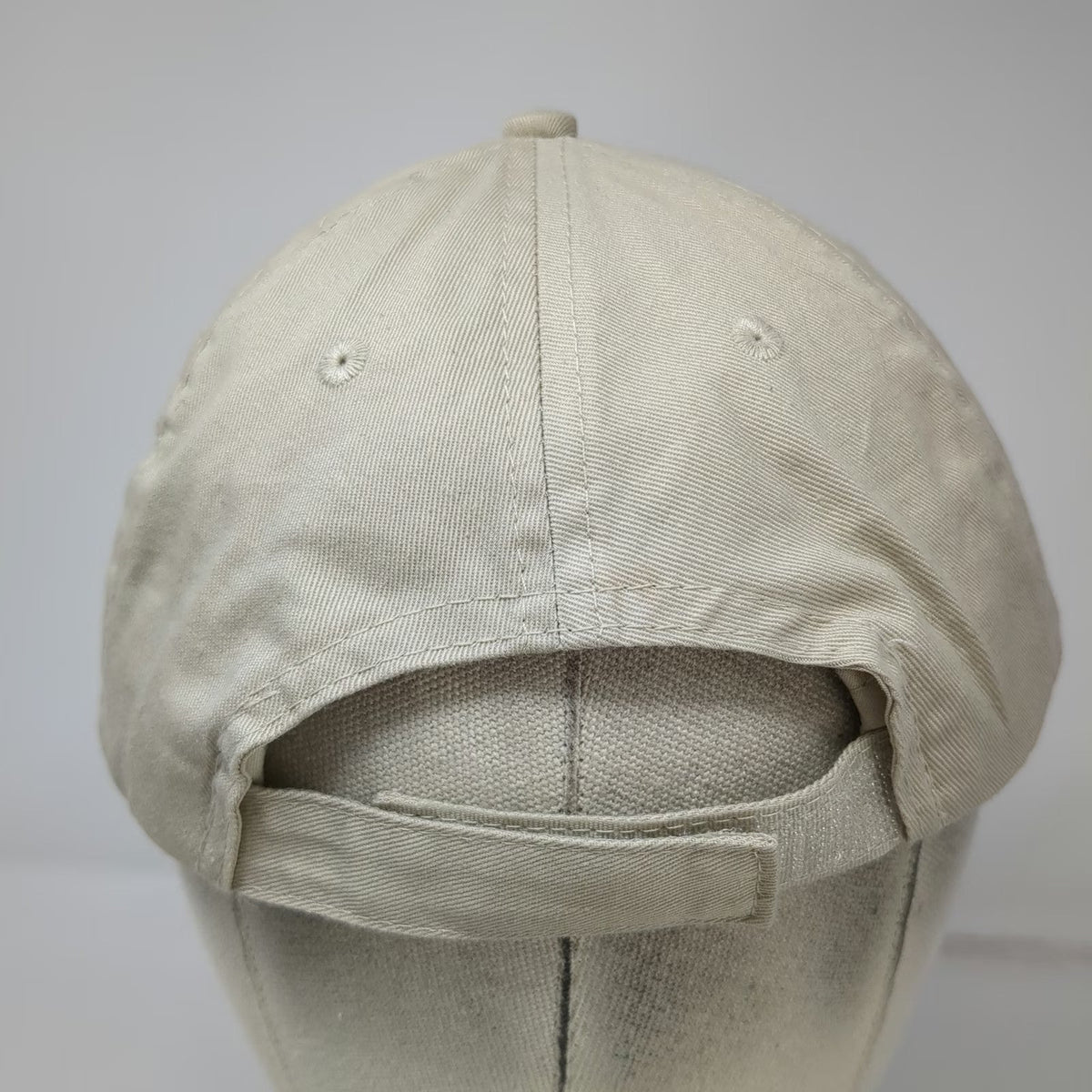 Port & Company Baseball Cap Beige Blue Yellow One Size Strapback Water Park Hat