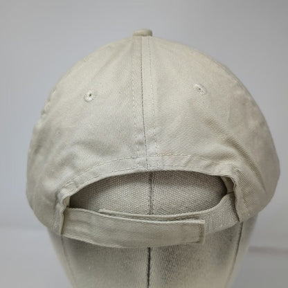 Port & Company Baseball Cap Beige Blue Yellow One Size Strapback Water Park Hat